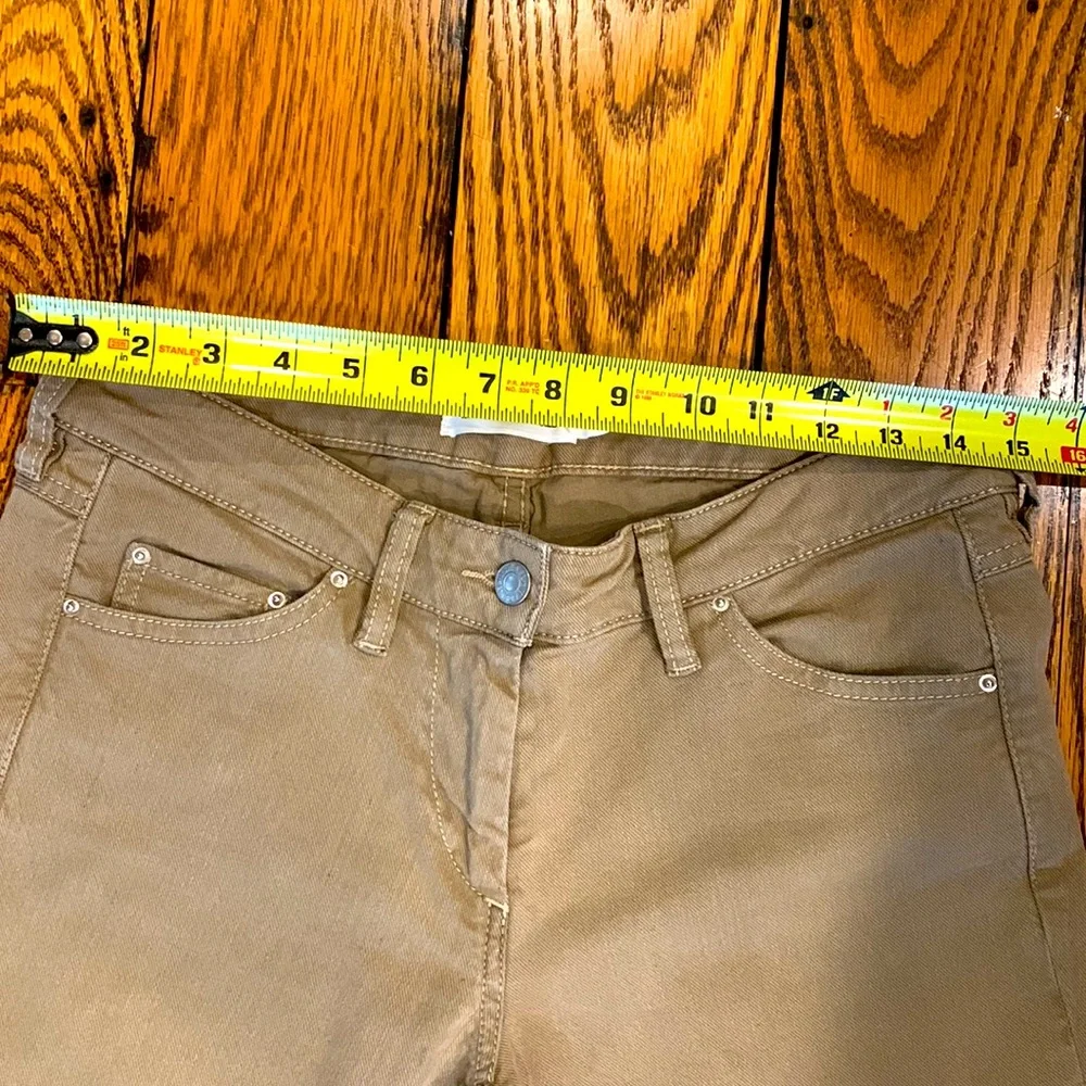 ISABEL MARANT ÉTOILE WOMENS TAN Cotton JEANS - FIT LIKE AMERICAN SIZE 6/8 - Picture 8 of 12
